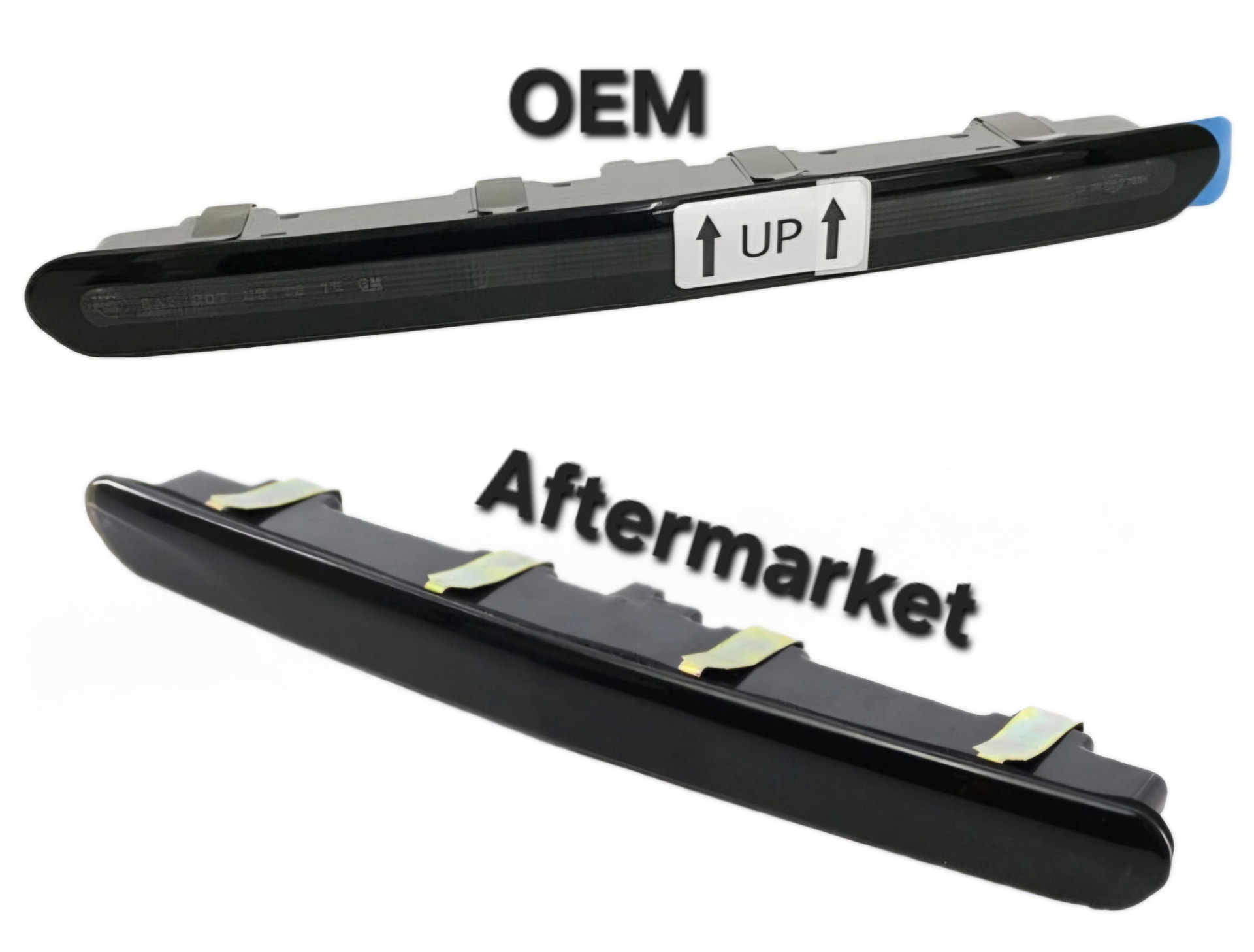 Stock LED third brake light compared to the Seequenced sequential upgrade