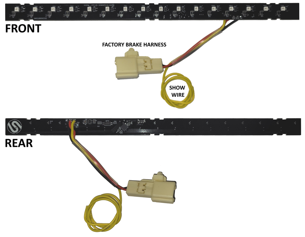Stock LED third brake light compared to the Seequenced sequential upgrade